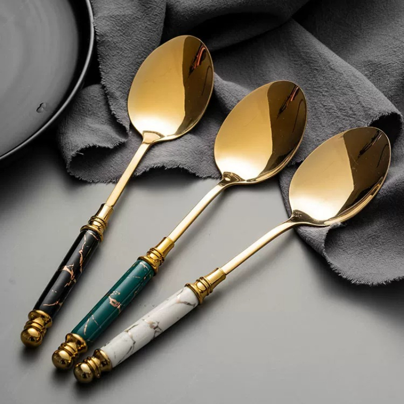 Vintage Collectible Spoons - 1PC 빈티지 유럽 스테인레스 스틸 스푼