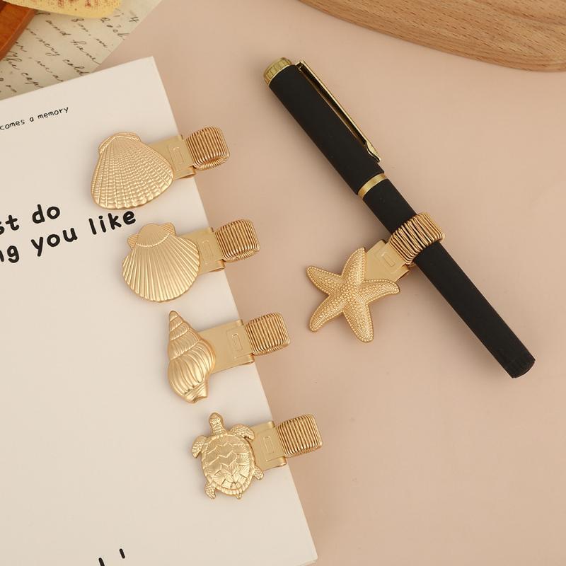 Vintage Collectible Pens - 빈티지 바다거북 금속 펜 클립 스프링