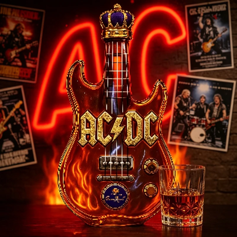 Vintage Collectible Liquor Bottles - 레트로 일렉트릭 기타 모양 위스키 디캔터