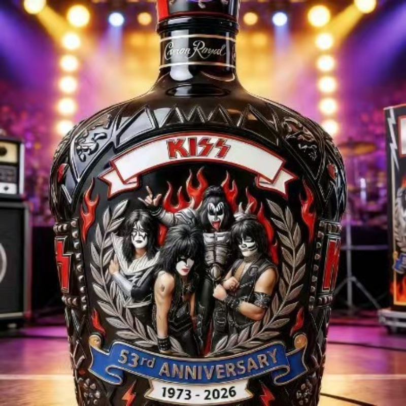 Vintage Collectible Liquor Bottles - 수집용 KISS 밴드 스타일 위스키 디캔터,