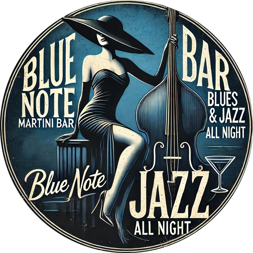 블루 노트 재즈 마티니 바 빈티지 알루미늄 벽 예술:  - Vintage Collectible Plates 리뷰 및 가격