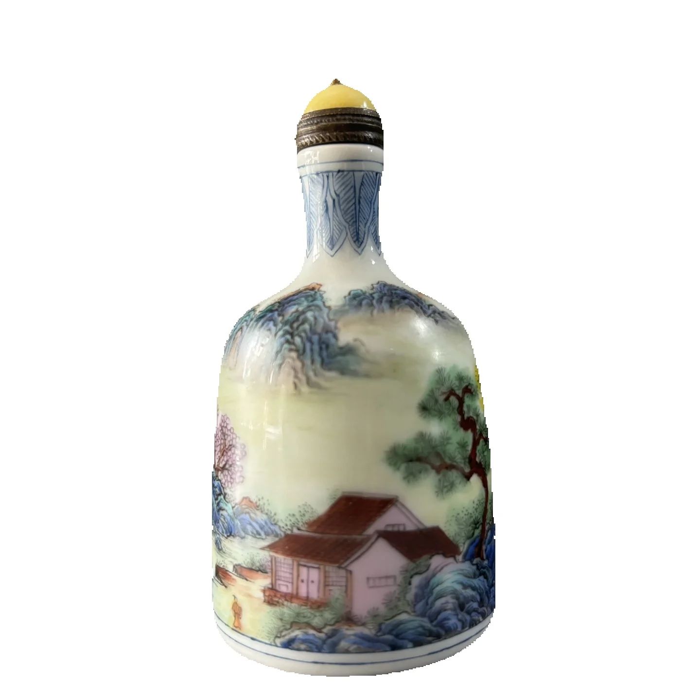 중국 빈티지 도자기 정교한 풍경화 스너프 병 예술품 - Vintage Collectible Bottles 리뷰 및 가격