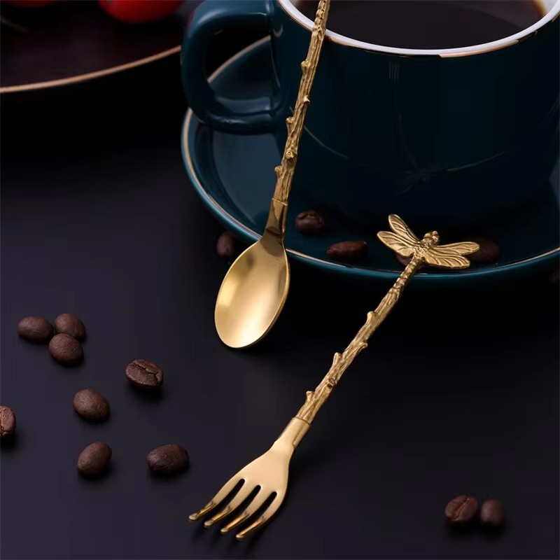새로운 빈티지 다채로운 패턴 합금 소형 스푼/포크 미니 - Vintage Collectible Spoons 리뷰 및 가격
