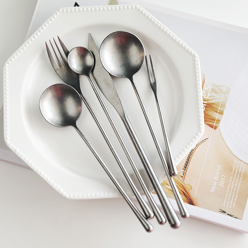 레트로 304 스테인레스 스틸 칼 세트 웨스턴 디너 나 - Vintage Collectible Spoons 리뷰 및 가격