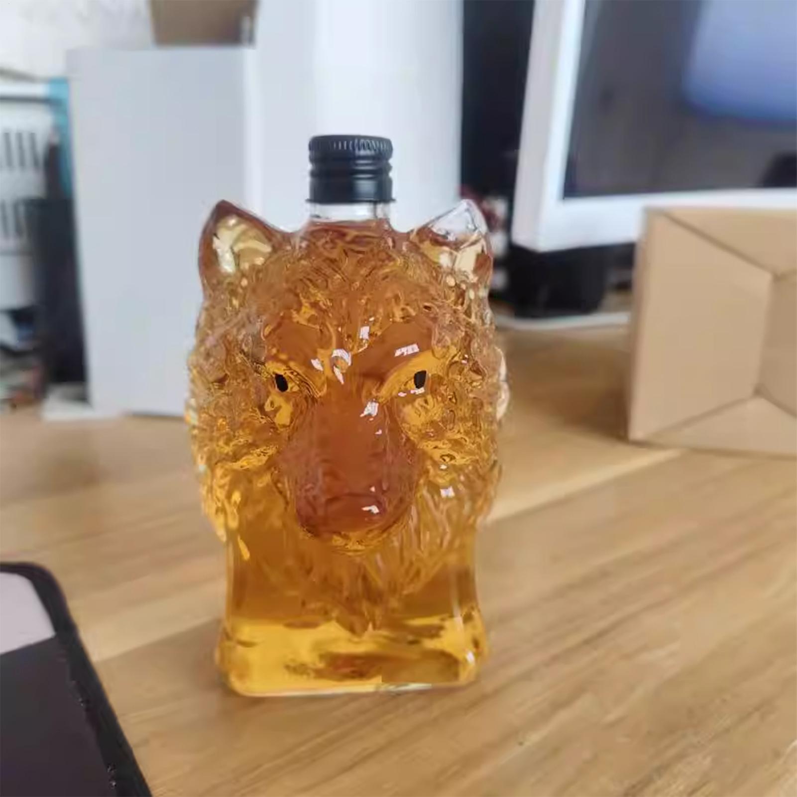 위스키 병 늑대 모양 와인 컵 빈티지 늑대 테마 유리병 - Vintage Collectible Bottles 리뷰 및 가격