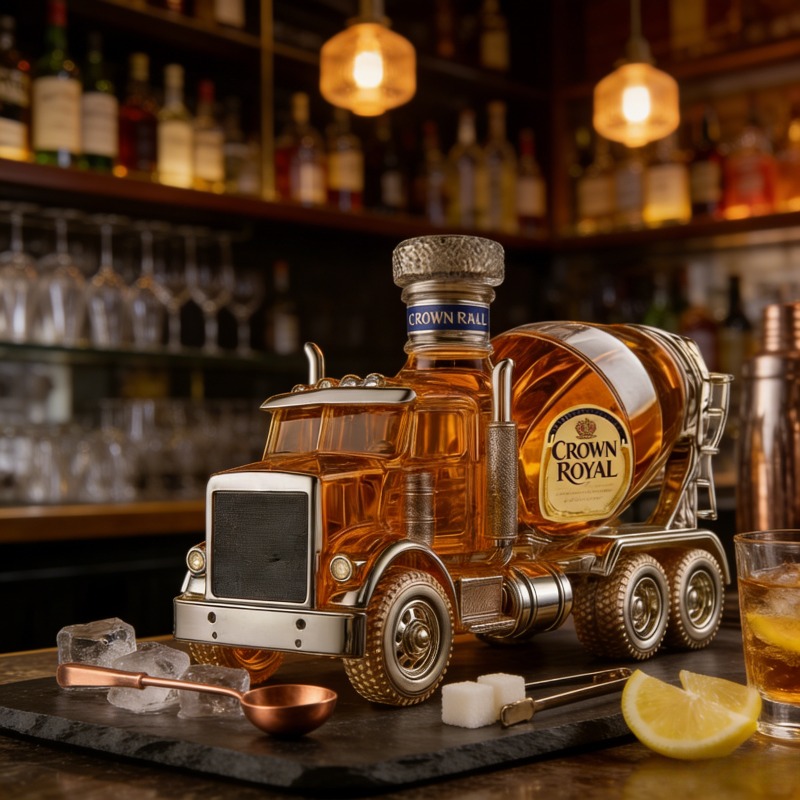 빈티지 트럭 디자인 유리 위스키 디캔터, 남성용 카바  - Vintage Collectible Liquor Bottles 리뷰 및 가격
