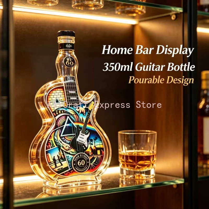 빈티지 록 스타일 기타-도끼 모양 350ml 빈 스피릿 - Vintage Collectible Liquor Bottles 리뷰 및 가격