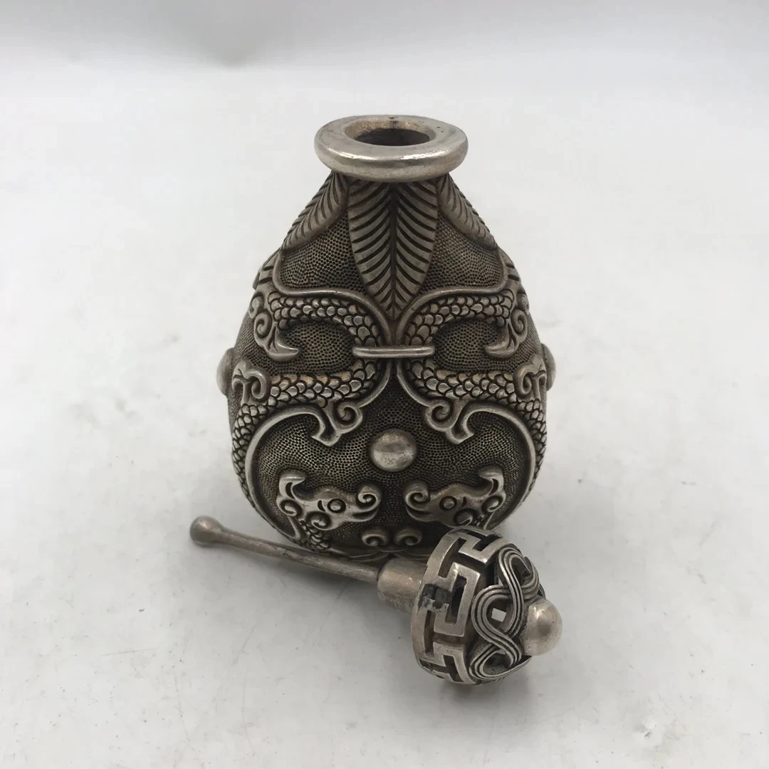 중국산 백동 재질의 양면 조각 담배통 세트, 고급 양각 - Vintage Collectible Bottles 리뷰 및 가격