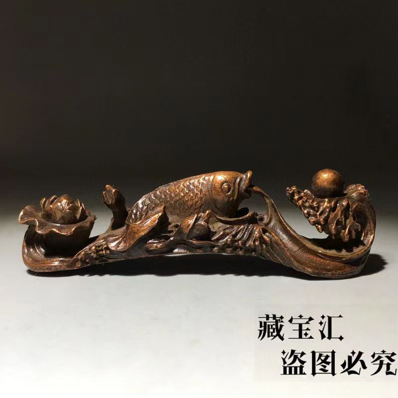빈티지 올드 컬렉션 청동 연꽃 잉어 루이 창의적인 서예 - Vintage Collectible Pens 리뷰 및 가격